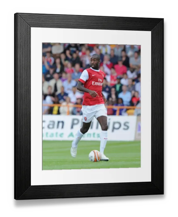 Framed Print : Arsenal's Johan Djourou Shines in 4-0 Pre-Season Victory Over Barnet Framed Print : Arsenal's Johan Djourou Shines in 4-0 Pre-Season Victory Over Barnet