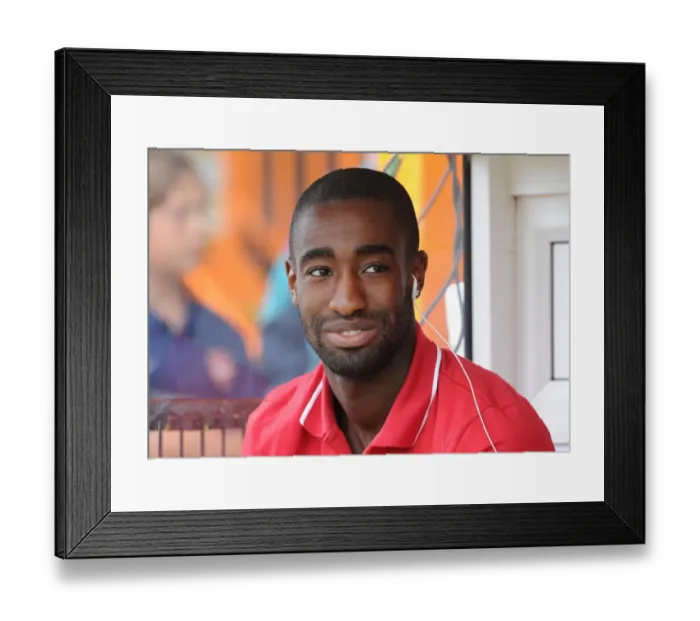 Framed Print : Arsenal's Johan Djourou Shines in 4-0 Pre-Season Victory over Barnet