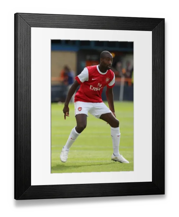 Framed Print : Arsenal's Johan Djourou Leads 4-0 Pre-Season Win Over Barnet
