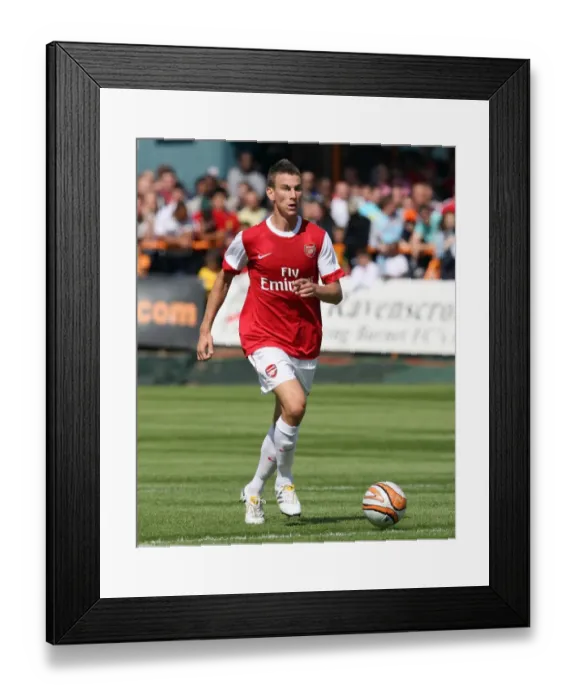 Framed Print : Arsenal's Koscielny Stars in 4-0 Pre-Season Win over Barnet Framed Print : Arsenal's Koscielny Stars in 4-0 Pre-Season Win over Barnet