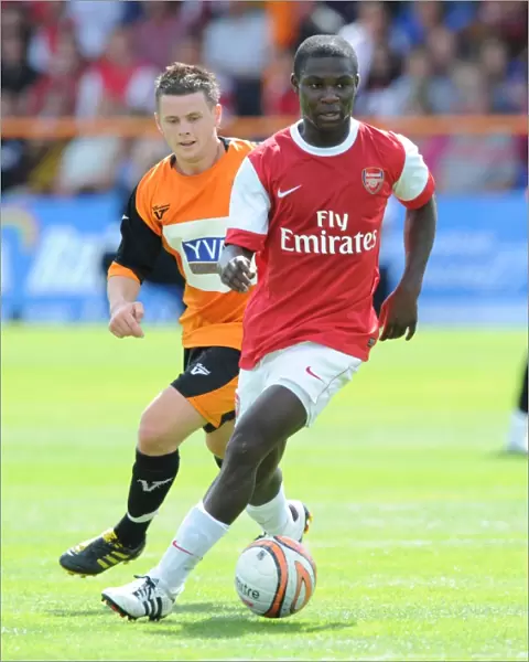 Emmanuel Frimpong (Arsenal) Mark Byrne (Barnet). Barnet 0: 4 Arsenal, Pre season friendly