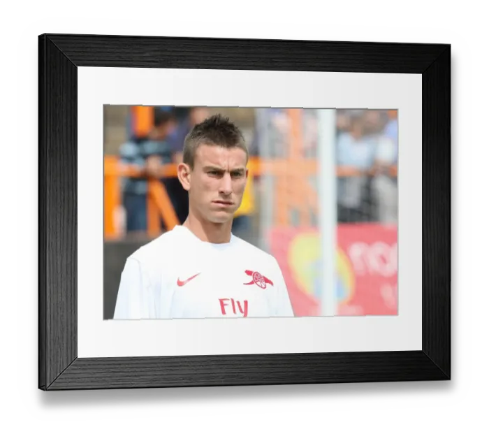 Framed Print : Arsenal's Koscielny Stars in Pre-Season Win Against Barnet (17 / 7 / 10): 4-0