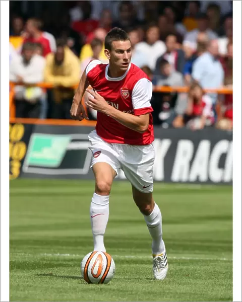 Laurent Koscielny (Arsenal). Barnet 0: 4 Arsenal. Pre Season Friendly. Underhill
