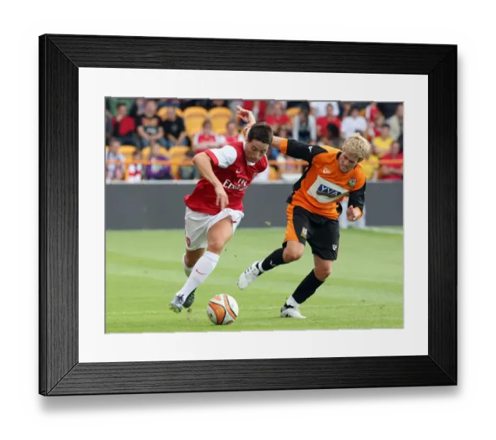Framed Print : Arsenal's Samir Nasri Shines in 4-0 Pre-Season Victory over Barnet