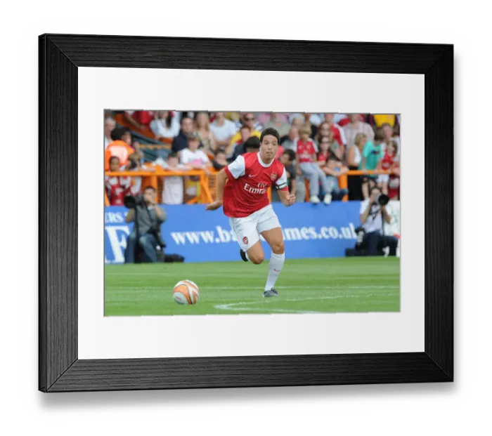 Framed Print : Samir Nasri (Arsenal). Barnet 0: 4 Arsenal, Pre season friendly, Underhill Stadium