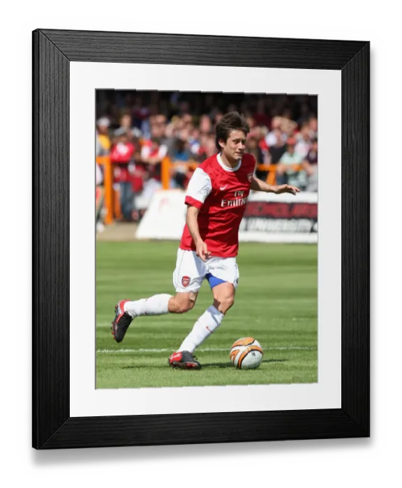 Framed Print : Arsenal's Tomas Rosicky Shines in 4-0 Pre-Season Victory over Barnet