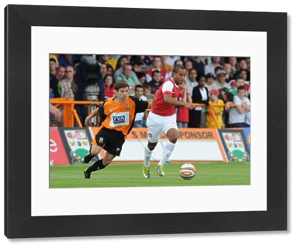 Theo Walcott (Arsenal) John McGicks (Barnet). Barnet 0: 4 Arsenal, Pre season friendly