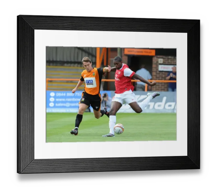 Framed Print : Jay Emmanuel Thomas (Arsenal) Mark Hughes (Barnet). Barnet 0: 4 Arsenal Framed Print : Jay Emmanuel Thomas (Arsenal) Mark Hughes (Barnet). Barnet 0: 4 Arsenal