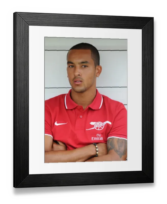 Framed Print : Theo Walcott's Brilliant Performance: Arsenal Thrashes Barnet 4-0