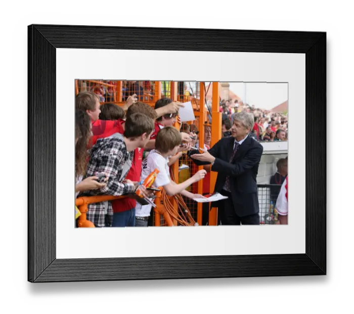 Framed Print : Arsene Wenger Leads Arsenal to 4-0 Pre-Season Victory over Barnet, 2010 Framed Print : Arsene Wenger Leads Arsenal to 4-0 Pre-Season Victory over Barnet, 2010