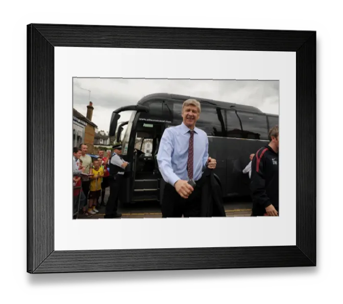 Framed Print : Arsene Wenger and Arsenal Crush Barnet 4-0 in Pre-Season Friendly, 2010