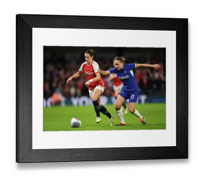 Framed Print : Chelsea FC v Arsenal FC - Barclays Women´s Super League Chelsea FC v Arsenal FC - Barclays Women´s Super League