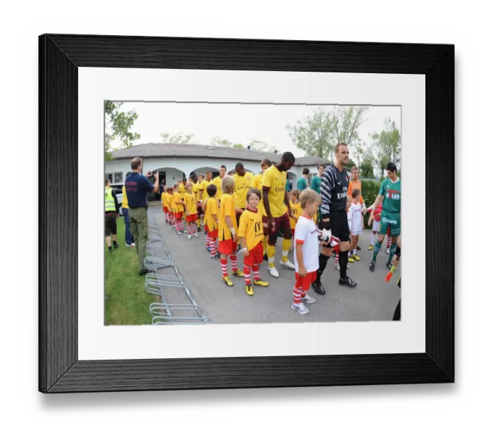 Framed Print : The Arsenla team line up before the match. SC Neusiedl 0: 4 Arsenal, Sportzentrum Neusiedl Framed Print : The Arsenla team line up before the match. SC Neusiedl 0: 4 Arsenal, Sportzentrum Neusiedl