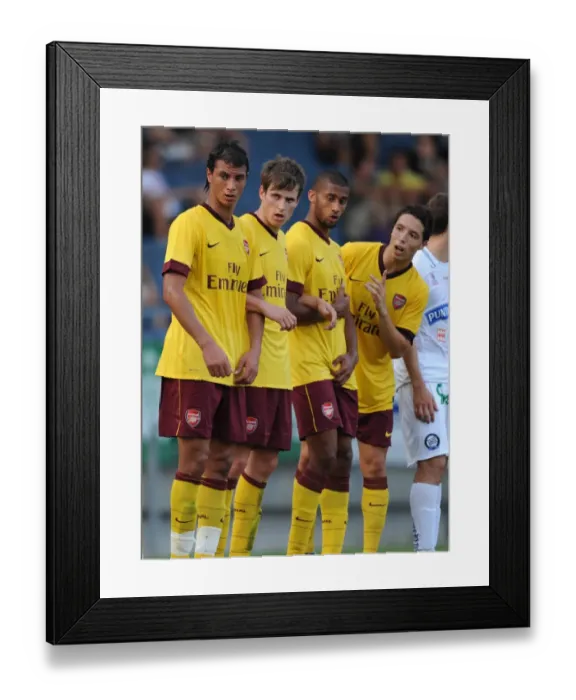Framed Print : Marouane Chamakh, Harvard Nordveit, Armand Traore and Samir Nasri (Arsenal) Framed Print : Marouane Chamakh, Harvard Nordveit, Armand Traore and Samir Nasri (Arsenal)