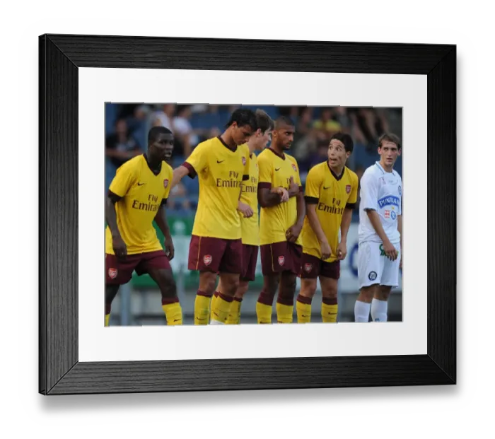 Framed Print : Emmanuel Frimpong, Marouane Chamakh, Harvard Nordveit, Armand Traore and Samir Nasri