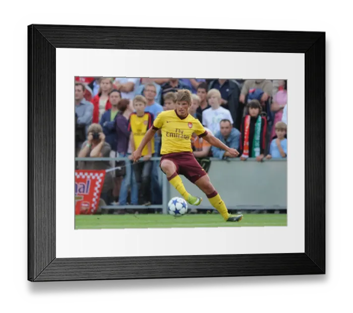 Framed Print : Arshavin's Brilliance: Arsenal Crush SC Neusiedl 4-0
