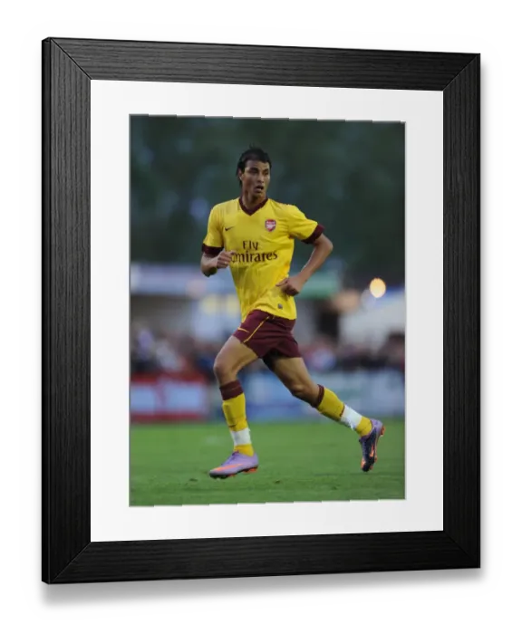 Framed Print : Marouane Chamakh's Dominance: Arsenal Crushes SC Neusiedl 4-0