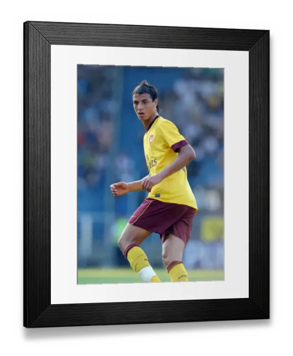 Framed Print : Marouane Chamakh (Arsenal). Sturm Graz 0: 4 Arsenal, Graz, Austria, 21  /  7  /  2010