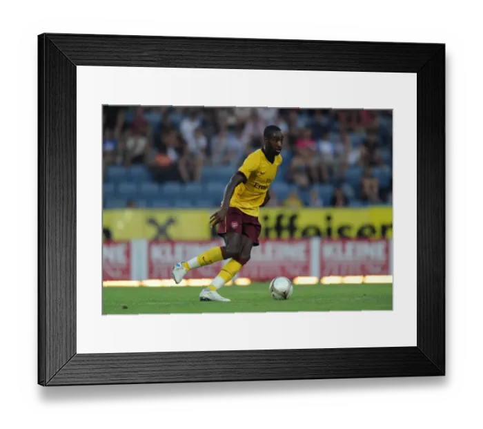 Framed Print : Johan Djourou's Dominant Performance: Arsenal Crushes Sturm Graz 4-0, Austria 2010