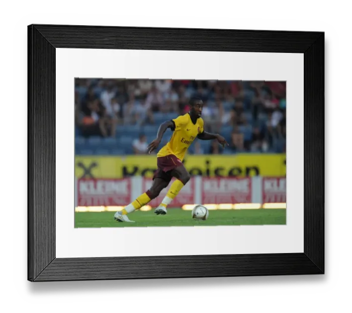 Framed Print : Johan Djourou (Arsenal). Sturm Graz 0: 4 Arsenal, Graz, Austria, 21  /  7  /  2010