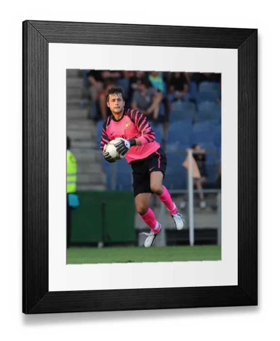Framed Print : Fabianski's Dominance: Arsenal Crush Sturm Graz 4-0, Austria 2010