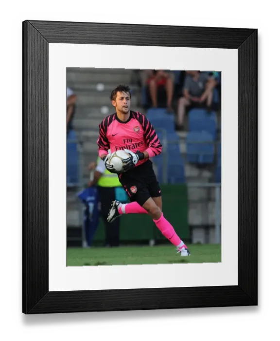 Framed Print : Arsenal's Unstoppable Force: Fabianski's Shutout Leads 4-0 Crush of Sturm Graz, Austria 2010