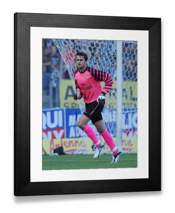 Framed Print : Arsenal's Unstoppable Force: Fabianski's Shutout in Arsenal's 4-0 Thrashing of Sturm Graz, 2010