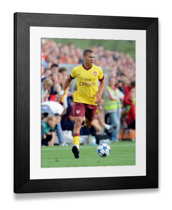 Framed Print : Arsenal's Kieran Gibbs Shines in 4-0 Victory over SC Neusiedl