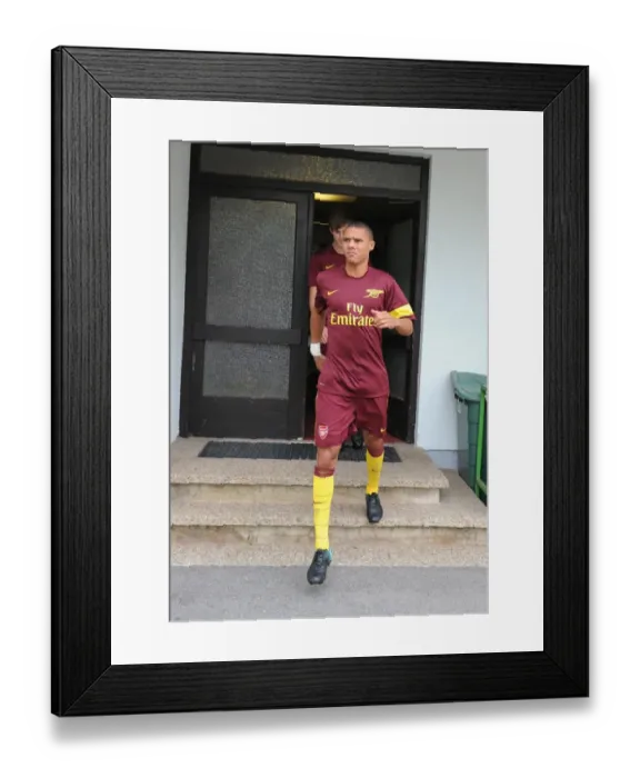 Framed Print : Arsenal's Kieran Gibbs Stars in 4-0 Victory Over SC Neusiedl Framed Print : Arsenal's Kieran Gibbs Stars in 4-0 Victory Over SC Neusiedl