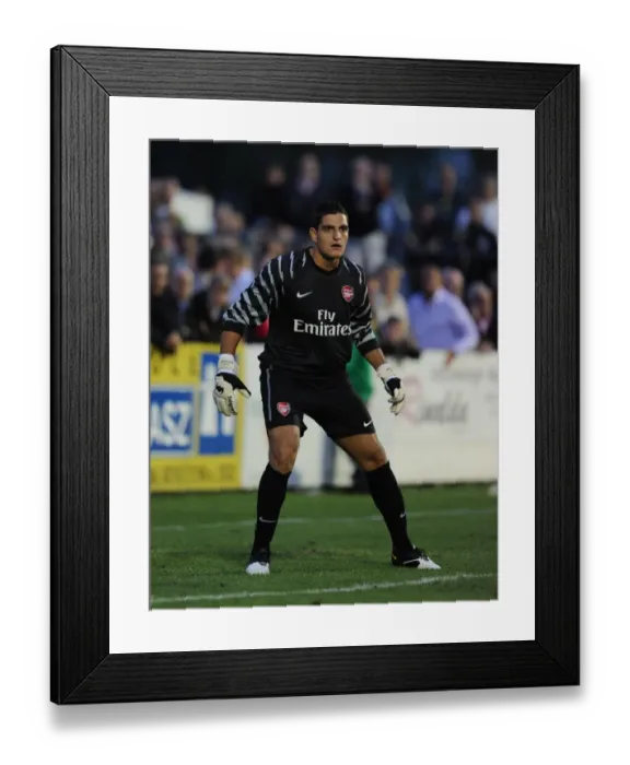 Framed Print : Arsenal's Vito Mannone Shines in 4-0 Win Against SC Neusiedl Framed Print : Arsenal's Vito Mannone Shines in 4-0 Win Against SC Neusiedl