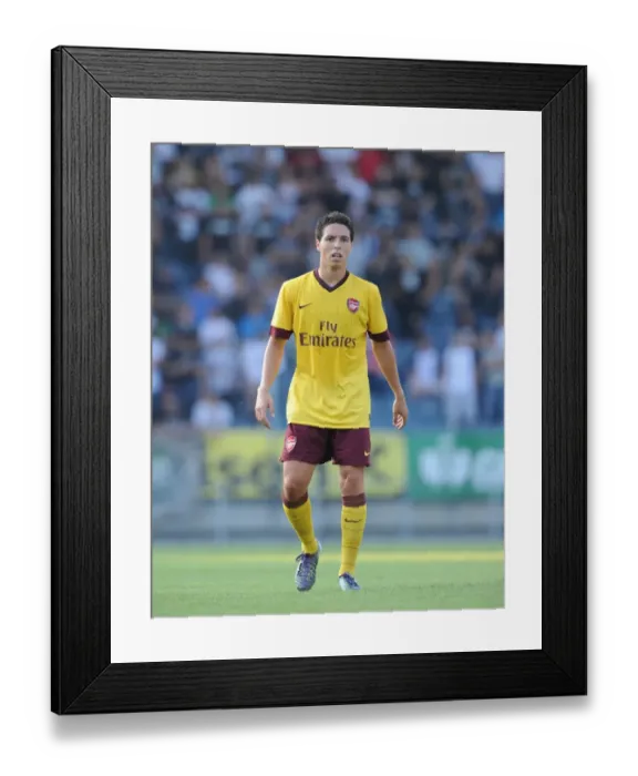Framed Print : Samir Nasri's Dominant Display: Arsenal's 4-0 Win Over Sturm Graz, Austria 2010