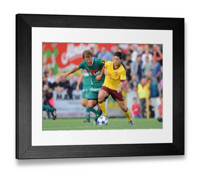 Framed Print : Samir Nasri's Brilliant Performance Leads Arsenal to 4-0 Victory Over SC Neusiedl