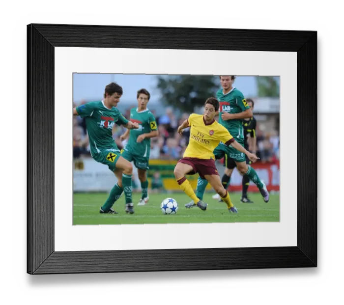 Framed Print : Samir Nasri (Arsenal) Macho (Neusiedl). SC Neusiedl 0: 4 Arsenal, Sportzentrum Neusiedl
