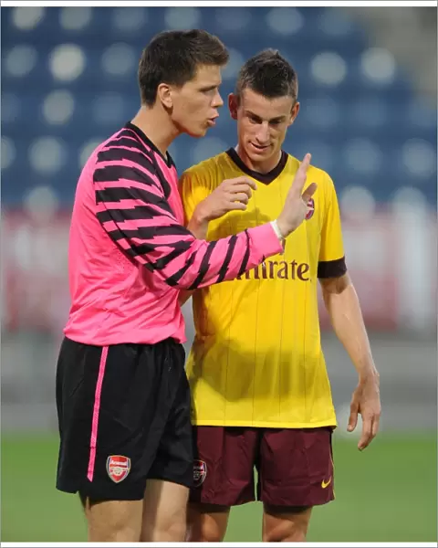 Wojciech Szszesny and Laurent Koscielny (Arsenal). Sturm Graz 0: 4 Arsenal