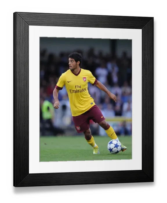 Framed Print : Arsenal's Carlos Vela Scores Four Goals Against SC Neusiedl in Austria, 2010