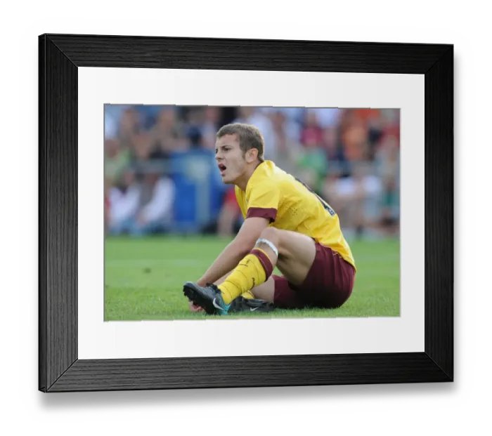 Framed Print : Jack Wilshere (Arsenal). SC Neusiedl 0: 4 Arsenal, Sportzentrum Neusiedl
