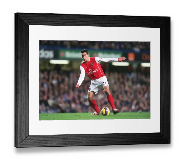 Framed Print : Robin van Persie's Stalemate at Stamford Bridge: Arsenal vs. Chelsea, FA Premiership, 10 / 12 / 06
