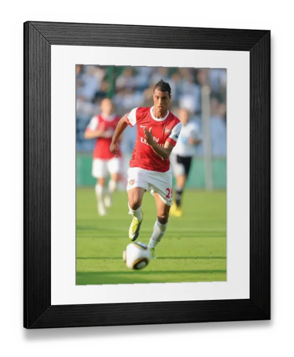 Framed Print : Marouane Chamakh's Heroics: Arsenal's Comeback Win Against Legia Warsaw (7 / 8 / 2010)
