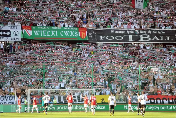 Leiga Warsaw Fans Celebrate 5-6 Victory Over Arsenal, Warsaw, Poland, 2010