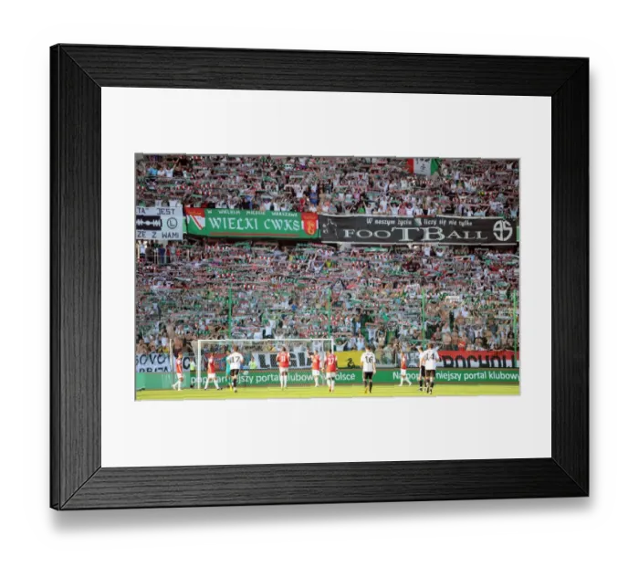 Framed Print : Leiga Warsaw Fans Celebrate 5-6 Victory Over Arsenal, Warsaw, Poland, 2010 Framed Print : Leiga Warsaw Fans Celebrate 5-6 Victory Over Arsenal, Warsaw, Poland, 2010