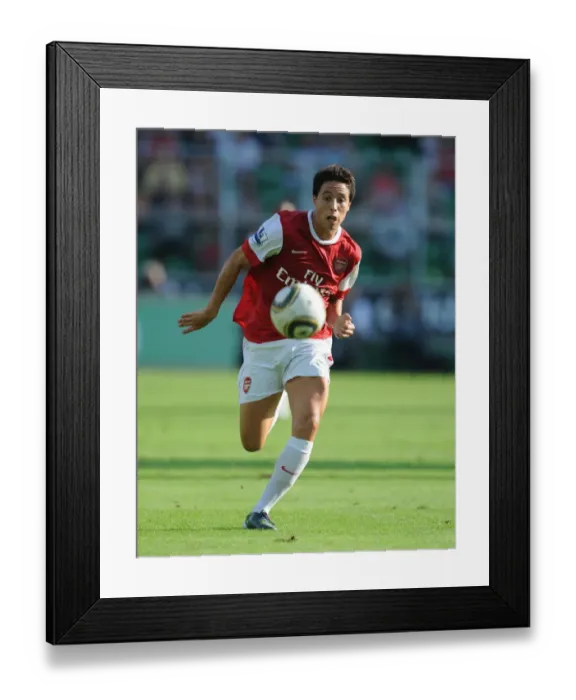 Framed Print : Samir Nasri's Triumph: Arsenal's 5-6 Victory over Legia Warsaw, Warsaw, Poland, 2010