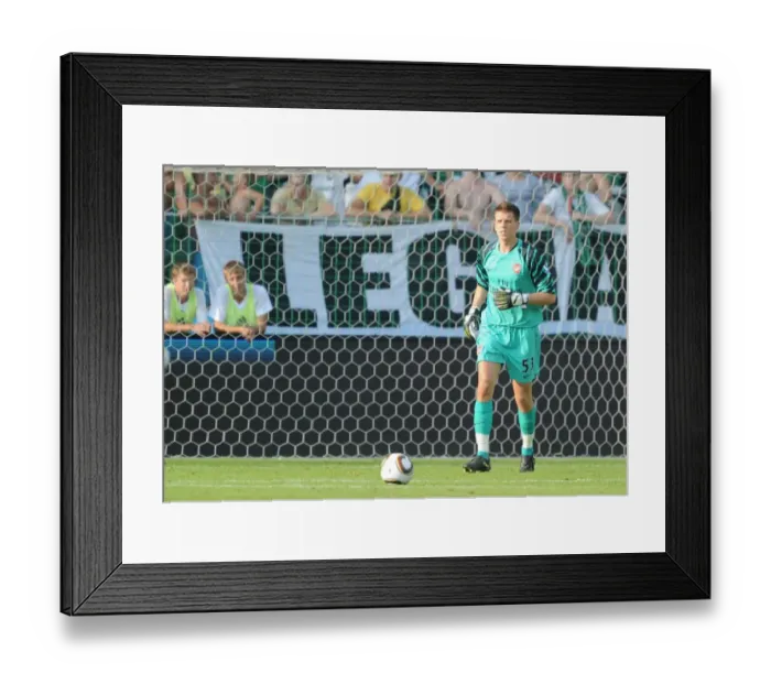 Framed Print : Wojciech Szczesny (Arsenal). Legia Warsaw 5: 6 Arsenal, Wojska Polskiego