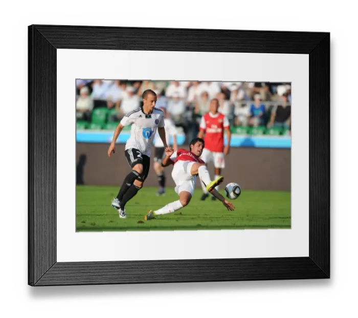 Framed Print : Vela vs. Knezevic: Arsenal's Triumph over Legia Warsaw (7 / 8 / 2010)