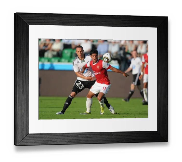 Framed Print : Vela's Unforgettable Comeback: Arsenal's Thrilling 6-5 Victory Over Legia Warsaw (7 / 8 / 2010)