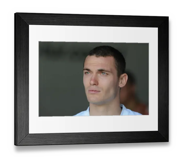 Framed Print : Thomas Vermaelen's Heroics: Arsenal's Comeback Win Against Legia Warsaw (7 / 8 / 2010)
