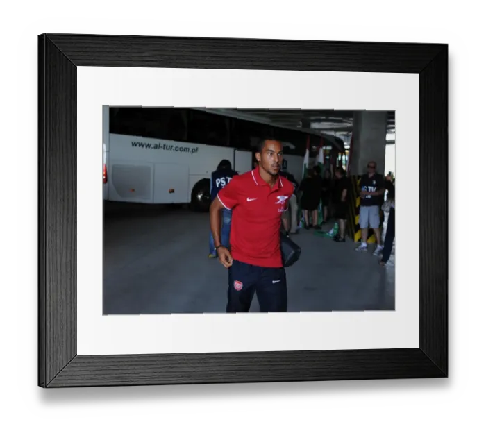 Framed Print : Theo Walcott's Victory: Arsenal Overpowers Legia Warsaw 5-6 in Warsaw