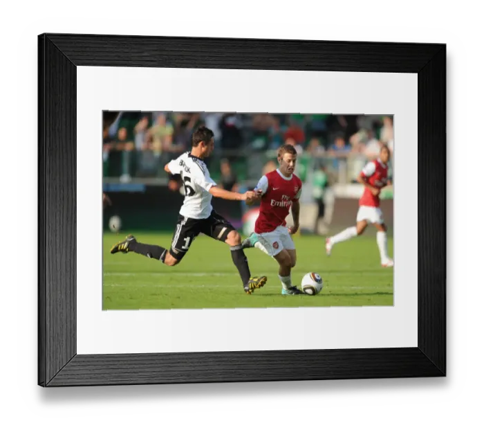Framed Print : Jack Wilshere vs. Ariel Borysiuk: Arsenal's Victory Over Legia Warsaw (7 / 8 / 2010)