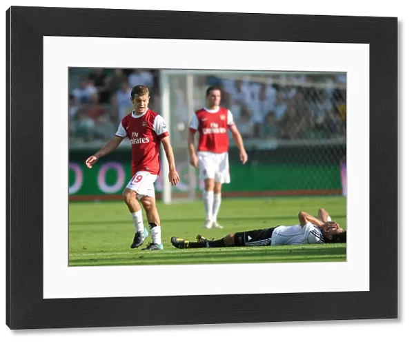 Jack Wilshere (Arsenal) Ariel Borysiuk (Legia). Legia Warsaw 5: 6 Arsenal