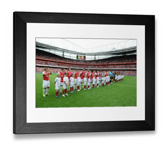 Framed Print : Arsenal vs. AC Milan Pre-Season Emirates Cup Showdown: 1:1 Team Line-Up, 31st July 2010 Framed Print : Arsenal vs. AC Milan Pre-Season Emirates Cup Showdown: 1:1 Team Line-Up, 31st July 2010