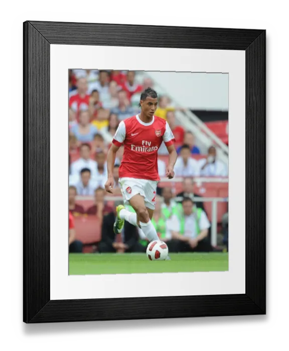 Framed Print : Marouane Chamakh (Arsenal). Arsenal 1: 1 AC Milan. Emirates Cup, pre season Framed Print : Marouane Chamakh (Arsenal). Arsenal 1: 1 AC Milan. Emirates Cup, pre season
